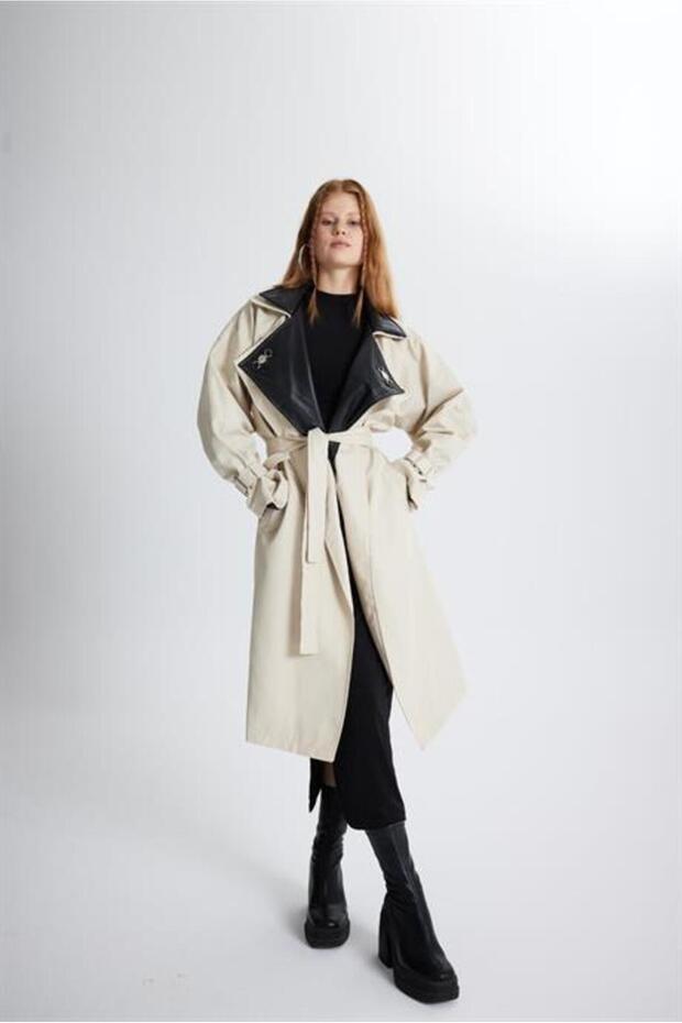 Cloak Trenchcoat Bej - 3