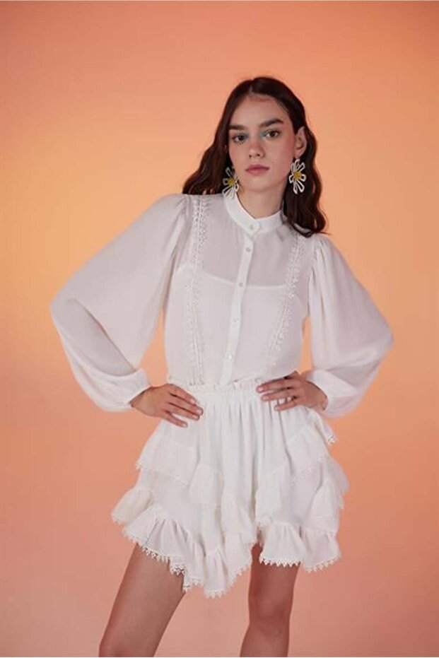 Pixie Gömlek Beyaz - 1