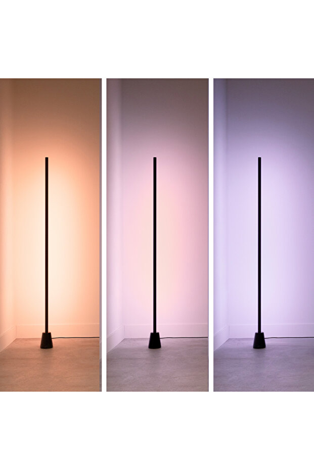 Gradient Zemin Lambası - Siyah (140 cm) - 7