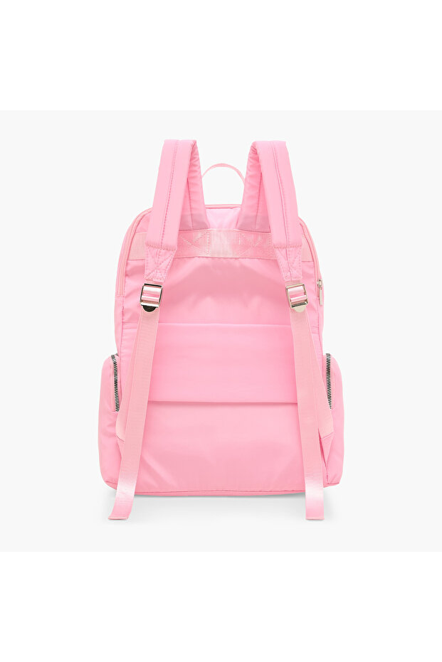 حقيبة ظهر متينة مع أحزمة كتف قابلة للتعديل وسحاب للإغلاق - 17 بوصة - 5