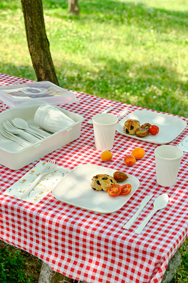 Container Rocca 32 Parça Piknik Seti Krem - 1