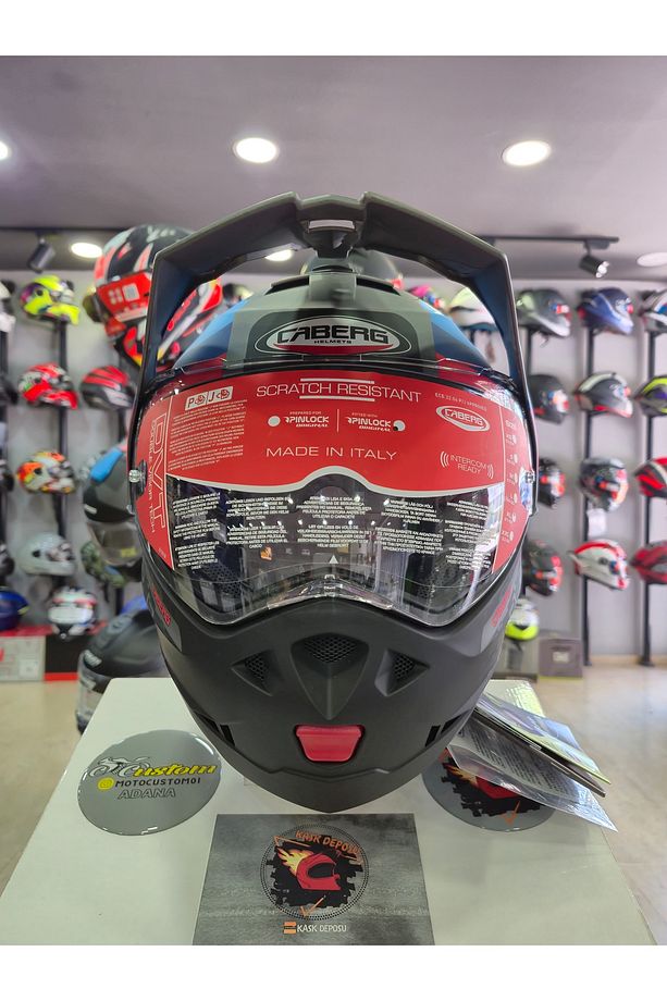 TOURMAX X SARABE MT GUN MET BMW COLORS Çeneden Açılır Kask - 5