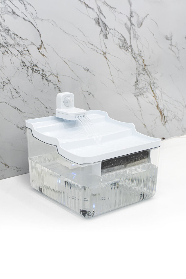 Hareket Sensörlü Sessiz Kedi Su Sebili, Sensörlü Kedi Su Pınarı, Kedi ve Köpek Su Sebili - 4