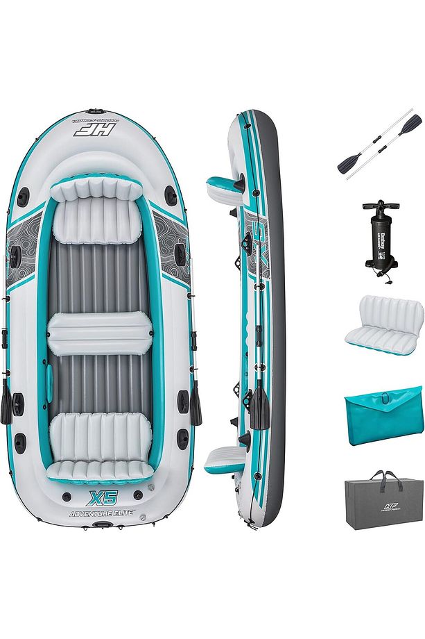 Hydro-Force 5 Kişilik Şişme Bot Sal Seti Pompa Kürek Full Set Deniz Ve Göl İçin - 8