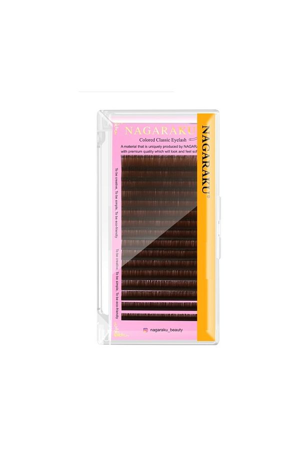 Kahverengi İpek Kirpik 0.07 Kalınlık C Kıvrım 15 mm - 1