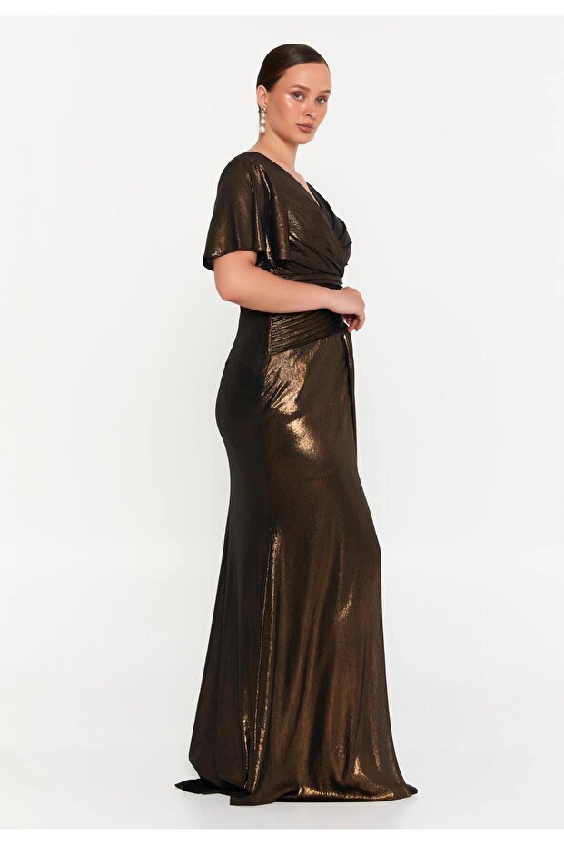 6036SIM LAME SİMLİ ELBİSE - 2