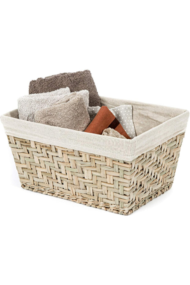 Fiesta Seagrass Rectangular Storage Basket Medium - 4