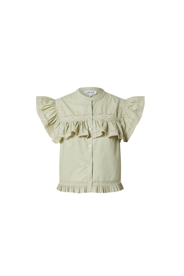 - Bluză Jesse cu Volane Bej - 4