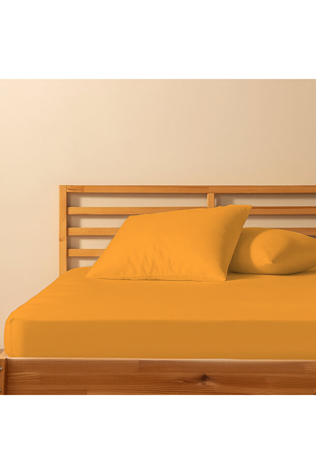 100% Cotton Single Fitted Sheet 120X200+30 | 50X70 Pillow Case (1 Piece)