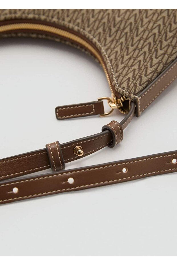 Logo desenli jakar omuz çantası - 6