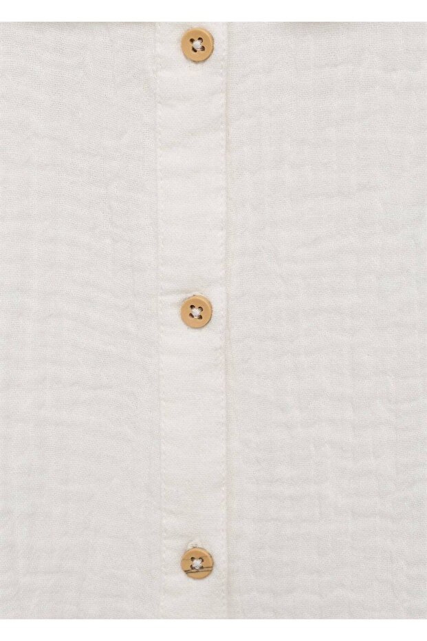 İşlemeli bambula bluz - 6