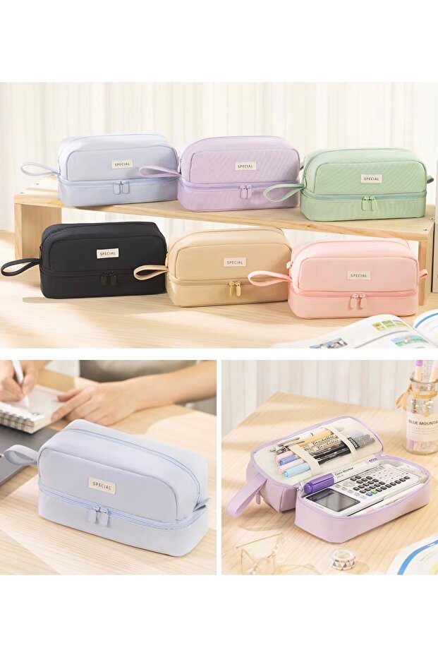 حافظة أقلام رصاص من Kavai متعددة الوظائف ومتعددة الأقسام - 6