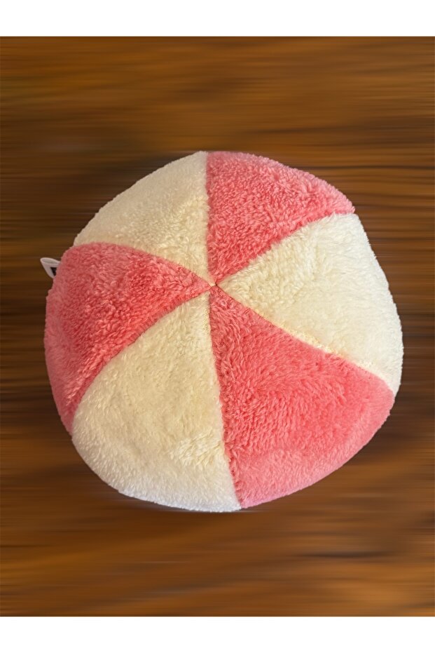 Pink Cream Ball Pillow Cushion Throw Pillow