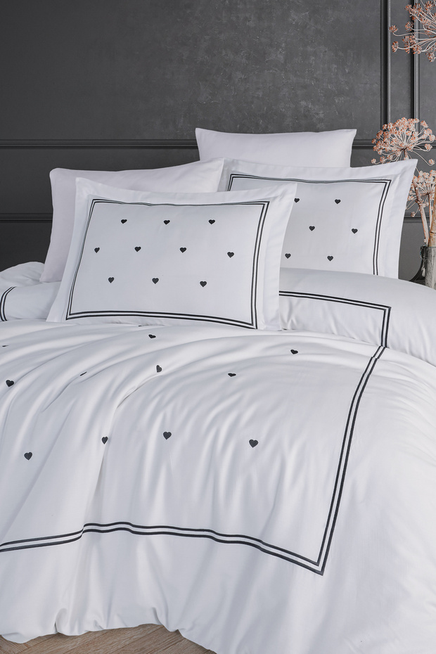 Efuli̇ - 100% Cotton Satin Duvet Cover Set - Exclusive Series