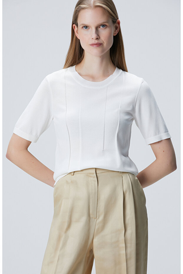 Kırık Beyaz Kazak - 1