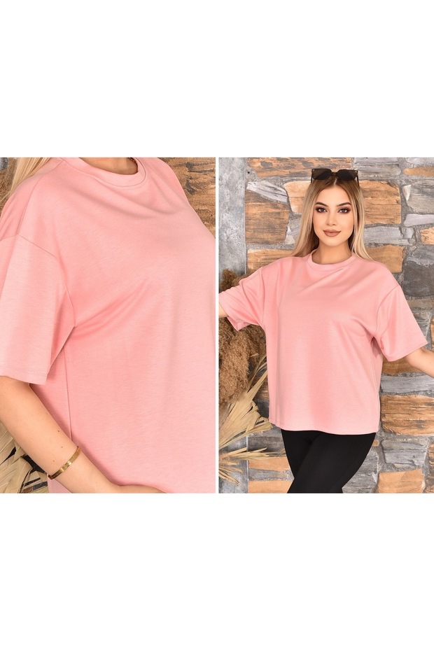 Moda Pollux Modal Kumaş Oversize Tişört - 4