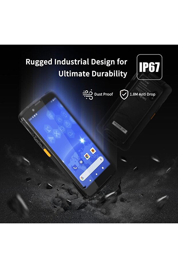 Android 11 Handheld Barcode Scanner Mobile Computer, Q700 Portable PDA 1D 2D Bar Code Reader W - 7