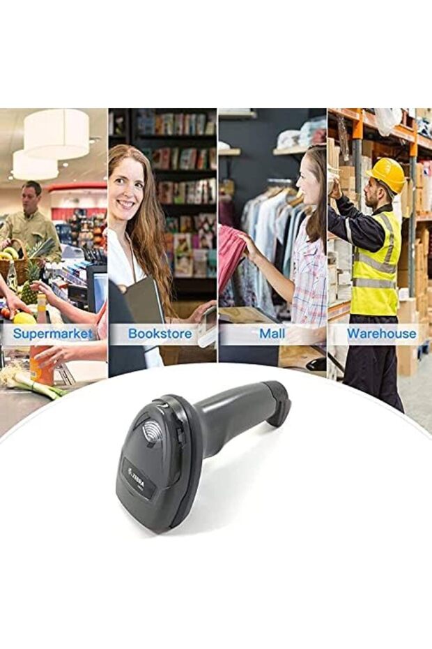Symbol DS2208-SR Corded 2D/1D Handheld Barcode Scanner/Imager with USB Cord - 8