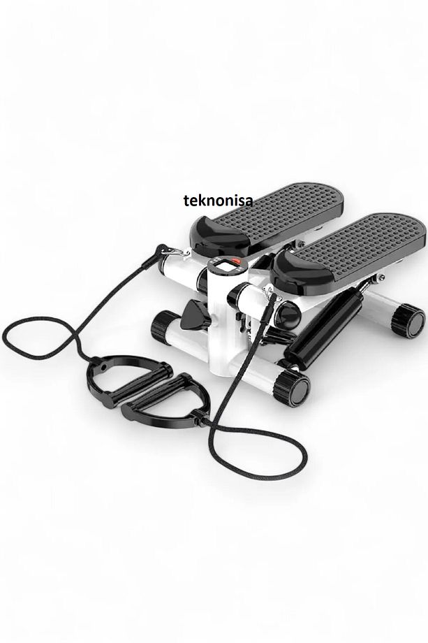 Mini Stepper Egzersiz Aleti Amortisörlü Çift Direnç Kayışlı Multi Stepper, Dijital Göstergeli tns654 - 1