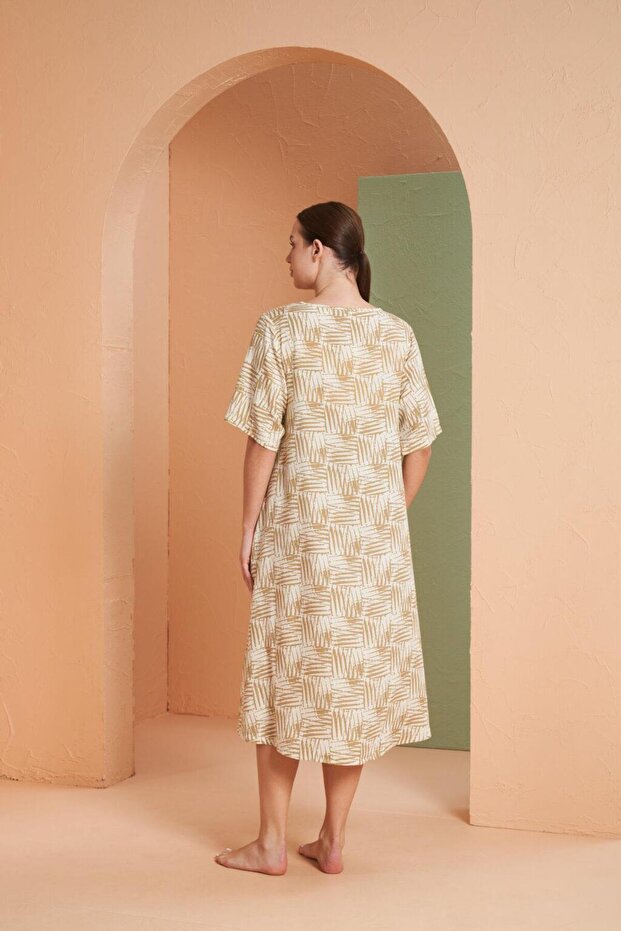 Kadın Kahve Elbise 27156 - 4