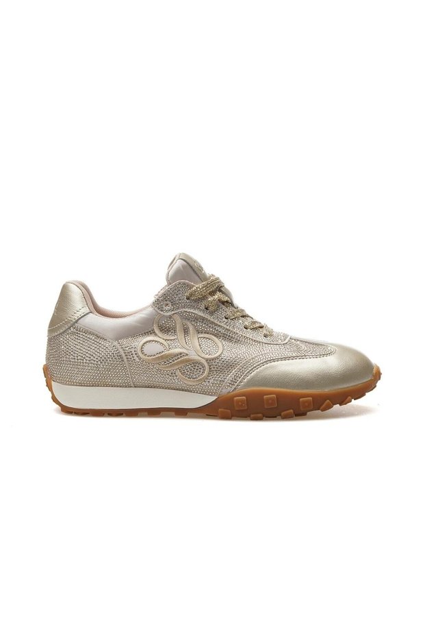 25Y318 36/40 Women's Gold Color Stone Sports Shoes