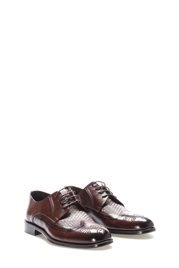 Tugerdi Brown Genuine Leather Neolite Sole Lace-Up Classic Men's Shoes Tg09218131816