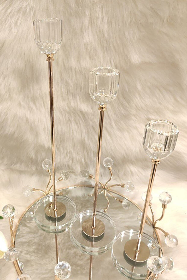 طقم حامل شموع شمعدان - 2