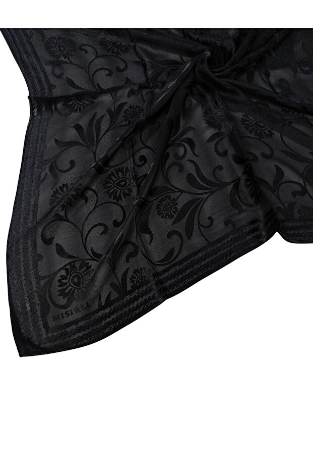Eșarfe egiptene Eșarfă Devore cu model de flori - 1