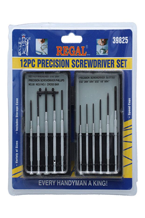 مجموعة مفكات براغي دقيقة مكونة من 12 قطعة - 1