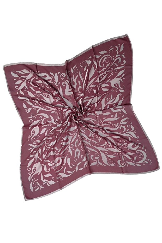 Eșarfe egiptene Eșarfă Devore cu model de flori - 3
