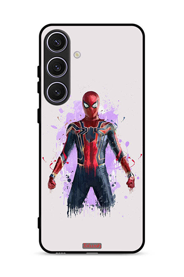 غطاء حماية لهاتف Samsung Galaxy S25 Plus بتصميم العنكبوت الحديدي