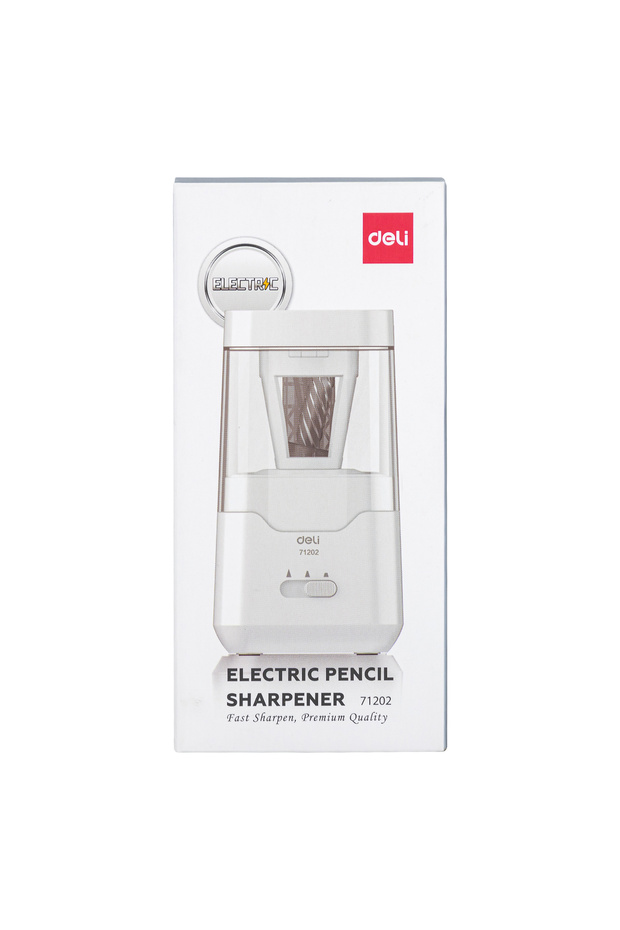 E71202 Electric Pencil Sharpener,3 Grades–ideal for school & office