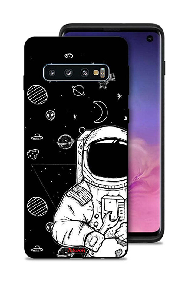 غطاء حماية لهاتف Samsung Galaxy S10 بتصميم رائد فضاء