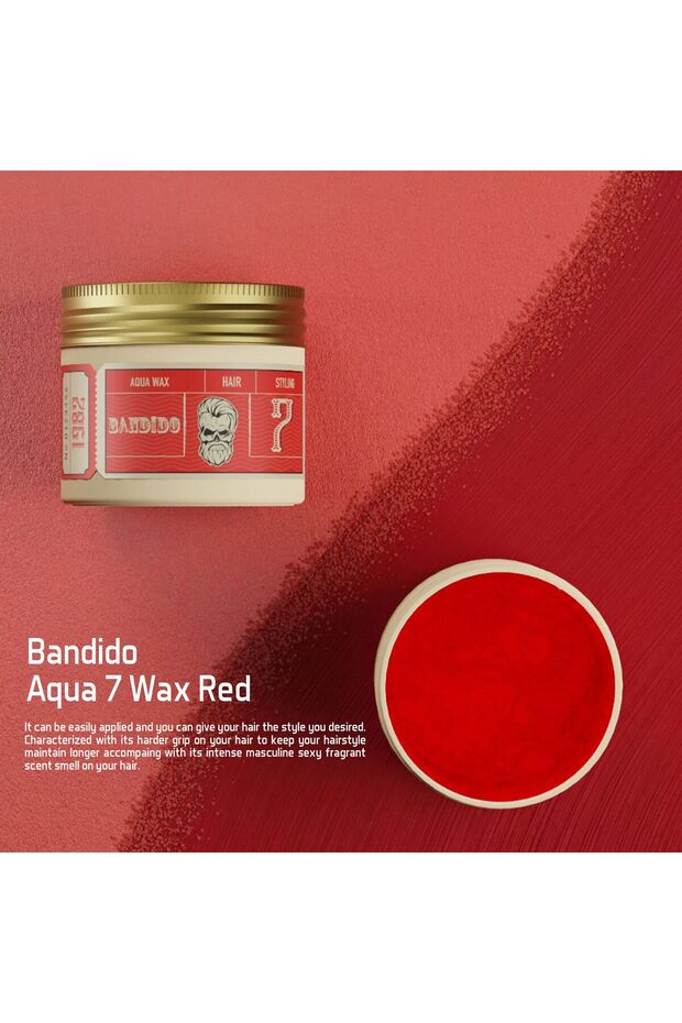 BANDIDO Hair Styling Aqua 7 Wax Red 125ml
