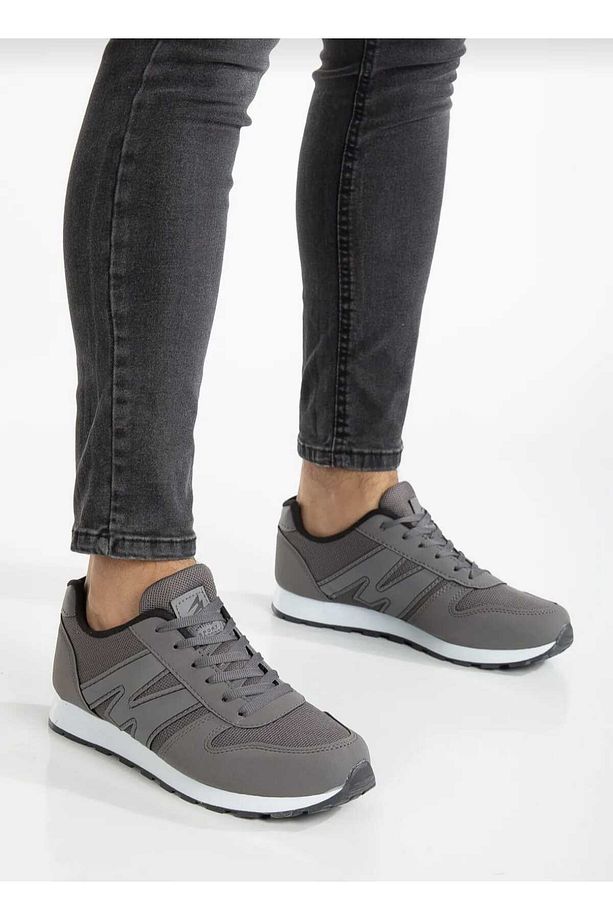 Erkek Bağcıklı Günlük Konforlu Rahat Hafif Yumuşak Taban Fileli Sneaker Spor Ayakkabı - 3