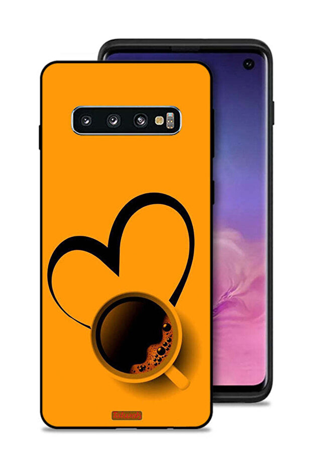 غطاء حماية لهاتف Samsung Galaxy S10 بتصميم فن فنجان القهوة