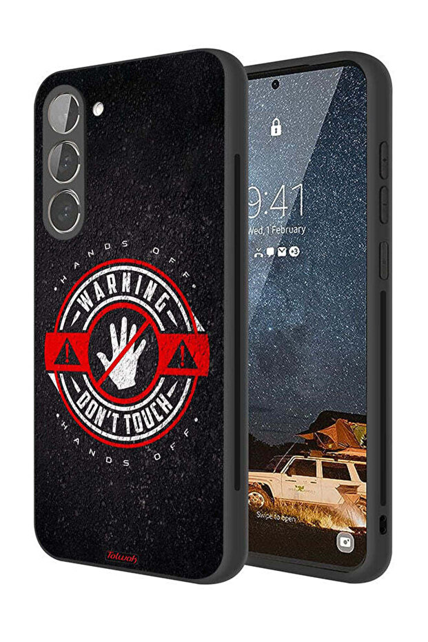 غطاء حماية لهاتف Samsung Galaxy S23 Plus 5G تحذير: لا تلمسه