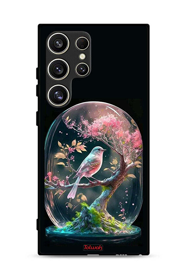 Samsung Galaxy S24 Ultra 5G Protective Case Cover Bird In Jarr