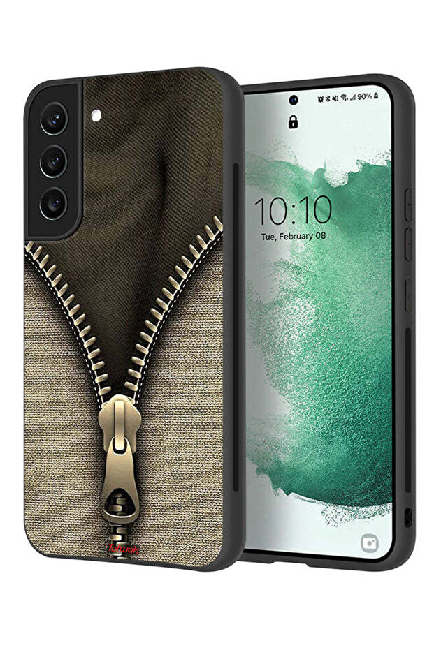 Samsung Galaxy S21 5G Protective Case Cover Zip Pattern