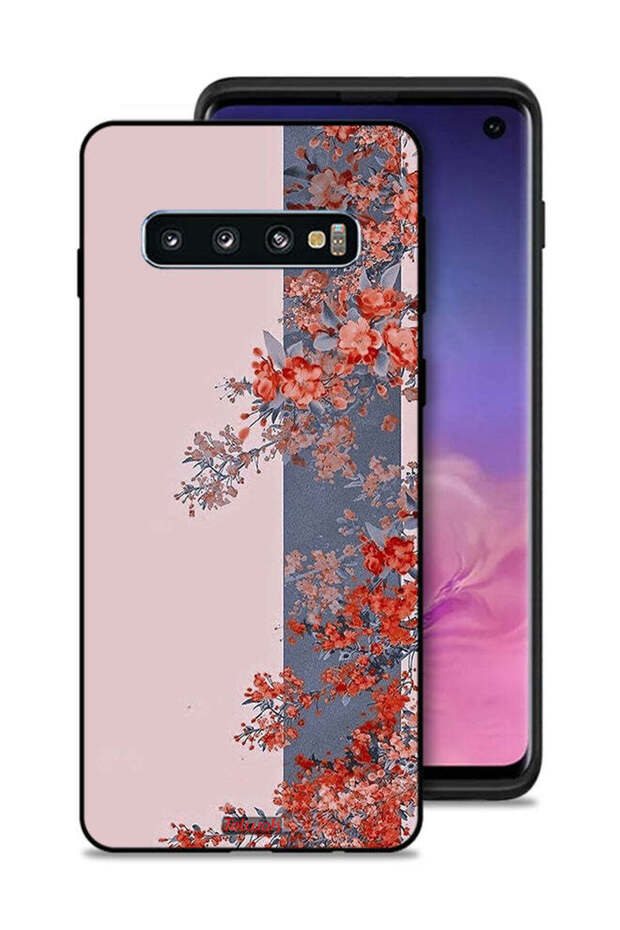 Samsung Galaxy S10 Protective Case Cover Tree Leaves And Flowers Art