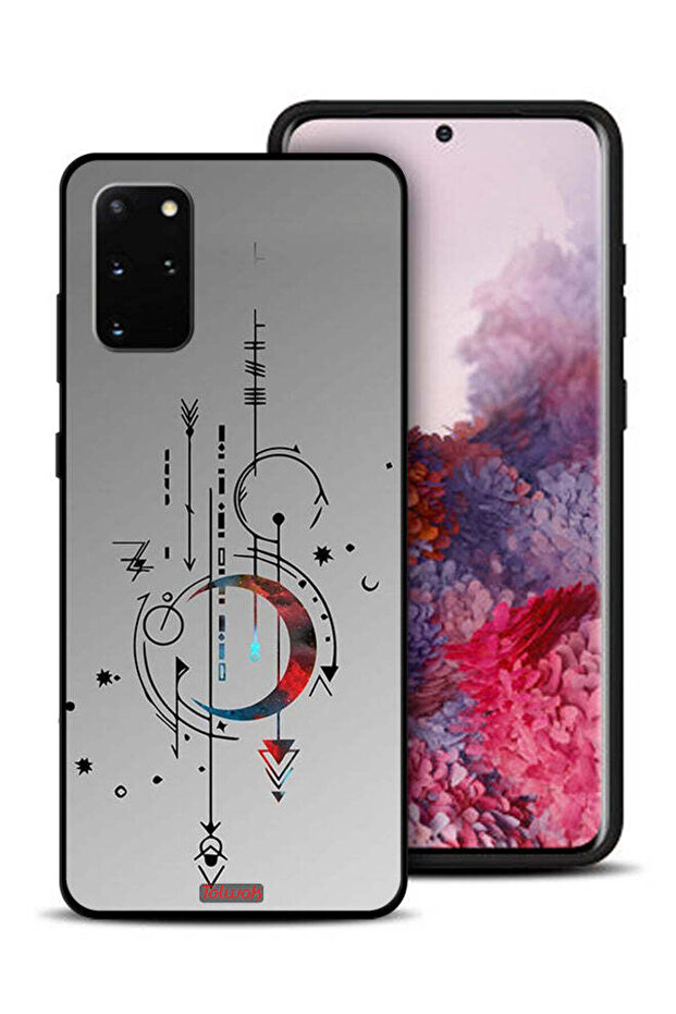 Samsung Galaxy S20 Plus Protective Case Cover Moon And Arrows Art Pattern