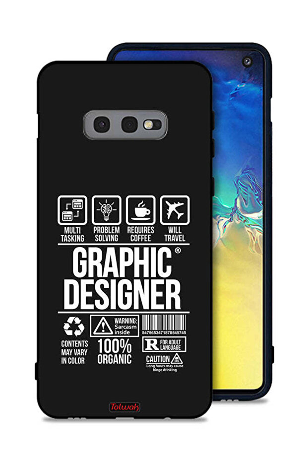 غطاء حماية لهاتف Samsung Galaxy S10e - ملصق مصمم جرافيكي