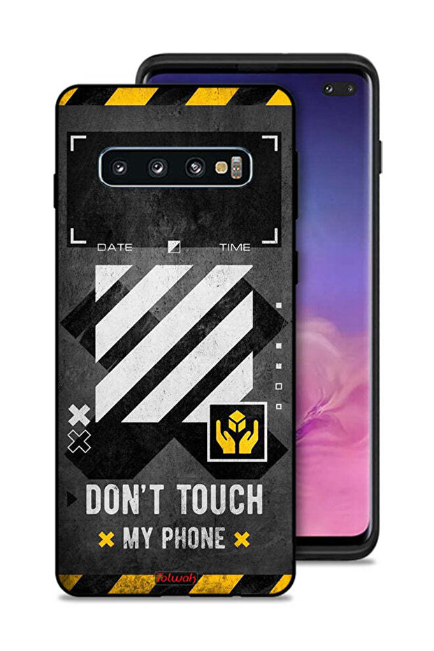 Samsung Galaxy S10 Plus Protective Case Cover Do Not Touch My Phone