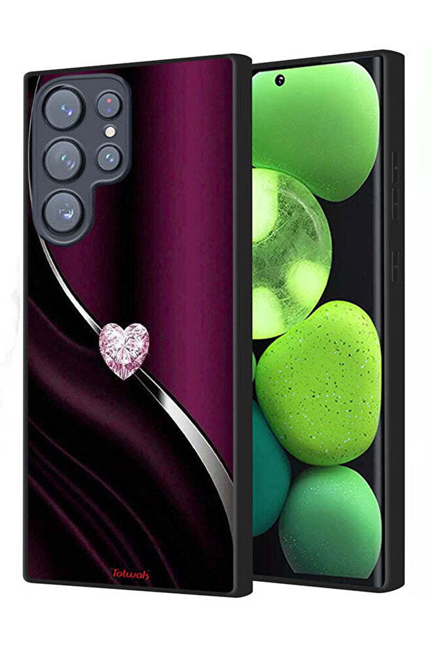 Samsung Galaxy S22 Ultra 5G Protective Case Cover Diamond Heart