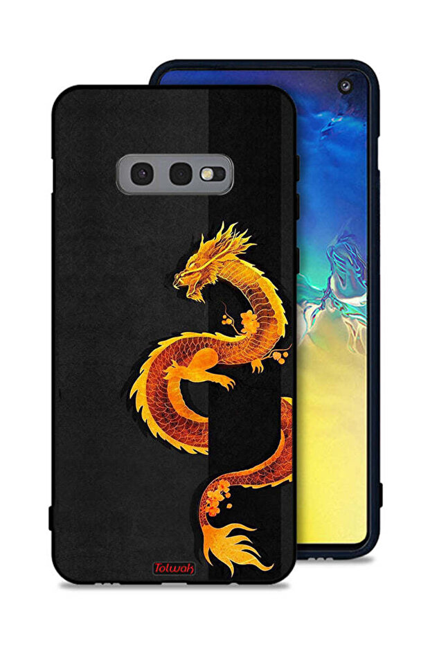 غطاء حماية لهاتف Samsung Galaxy S10e بتصميم فن التنين