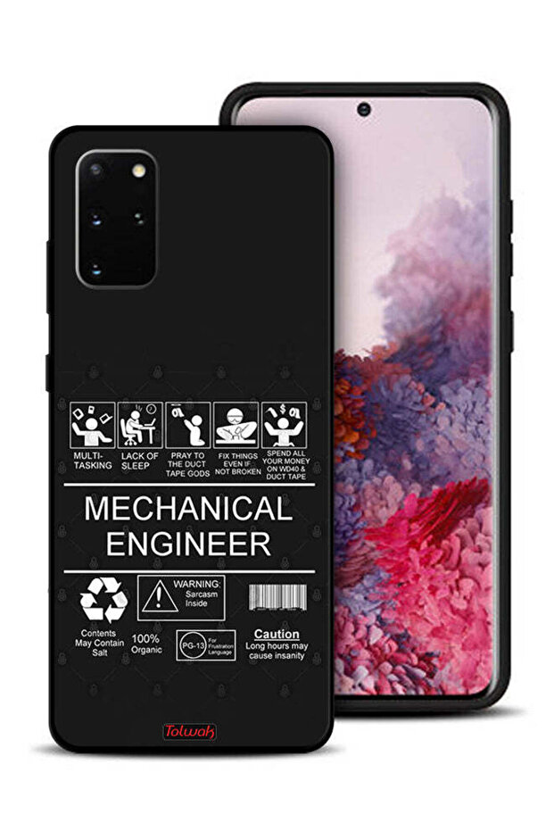 غطاء حماية لهاتف Samsung Galaxy S20 Plus، ملصق مهندس ميكانيكي