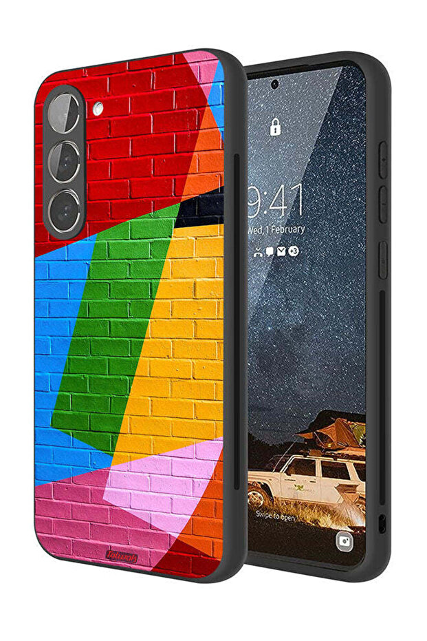 Samsung Galaxy S23 Plus 5G Protective Case Cover Colorful Wall Painting