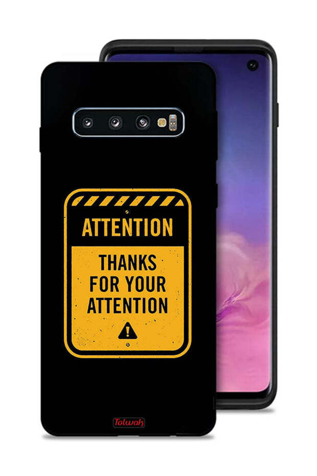غطاء حماية لهاتف Samsung Galaxy S10 شكرًا على الاهتمام
