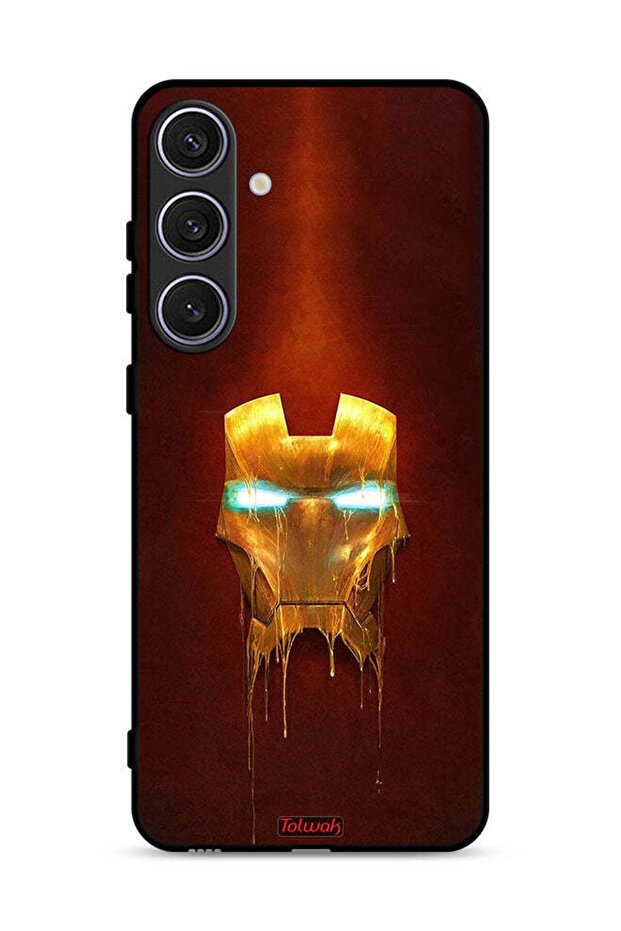 غطاء حماية لهاتف سامسونج جالاكسي S25 من Iron Man Marvel Comics