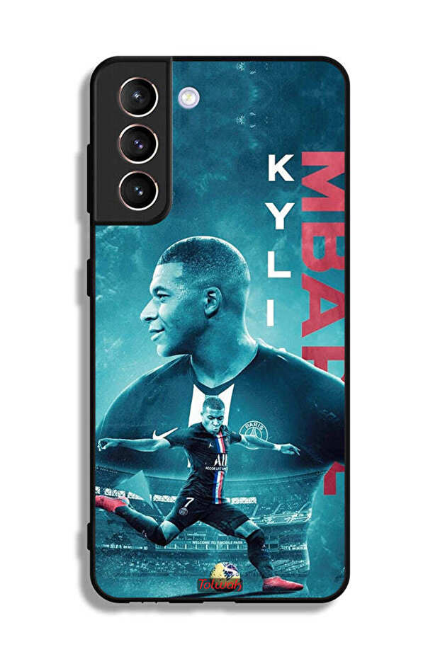 غطاء حماية لهاتف سامسونج جالاكسي S21 بلس 5G، ملصق مبابي - 3